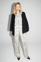 Charlie Print Polka Dot Graphic Trousers Made In Italy