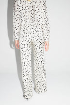 Charlie Print Polka Dot Graphic Trousers Made In Italy