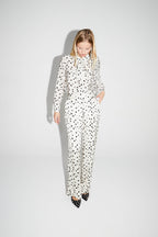 Charlie Print Polka Dot Graphic Trousers Made In Italy