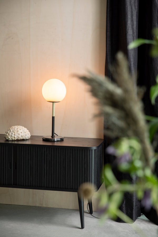 Orion - Lampe De Table - Verre - Noir/Blanc