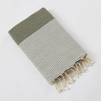 Marin - Fouta Con Flecos - Algodón Tejido Teñido - Nénuphar