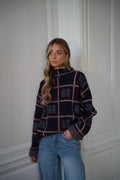 Pull À Carreaux Nala - Marine