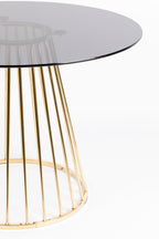 Floris - Mesa de comedor - Vidrio - Oro