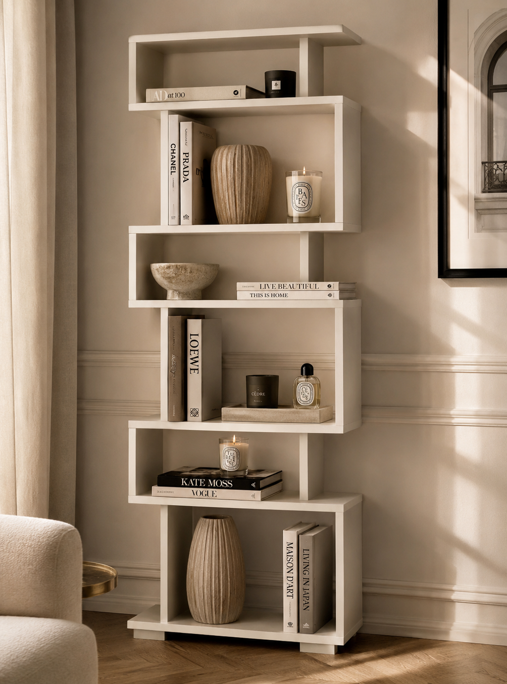 Bookcase Blok - White