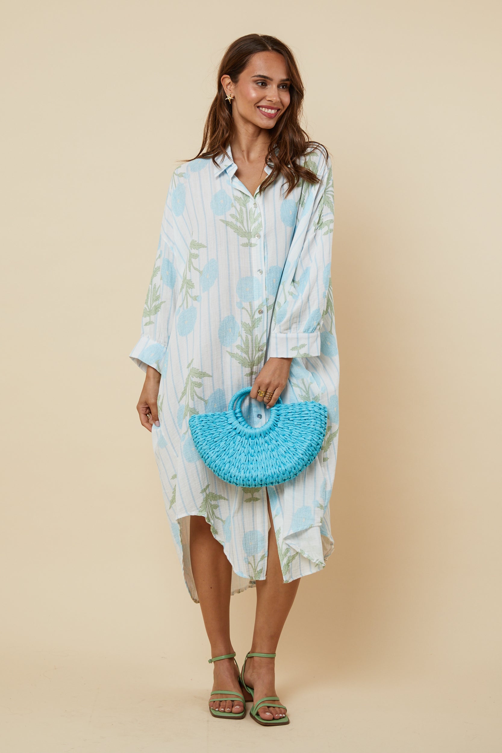 Robe Chemise - Ciel
