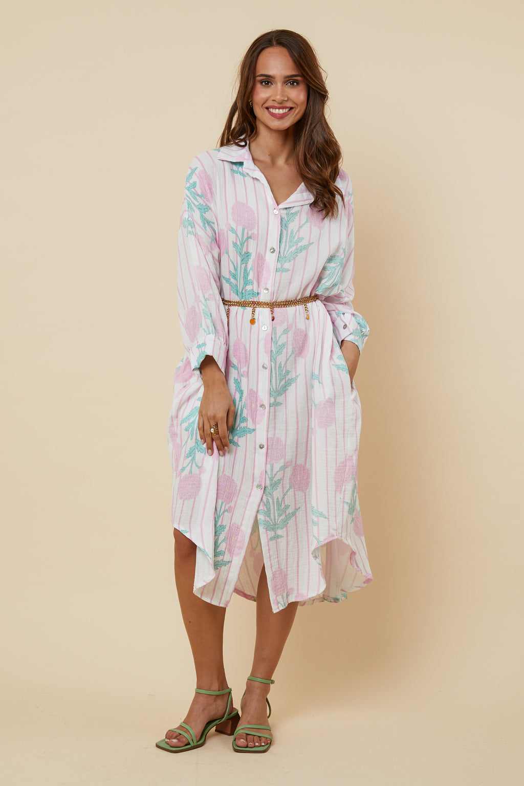 Robe Chemise - Rose