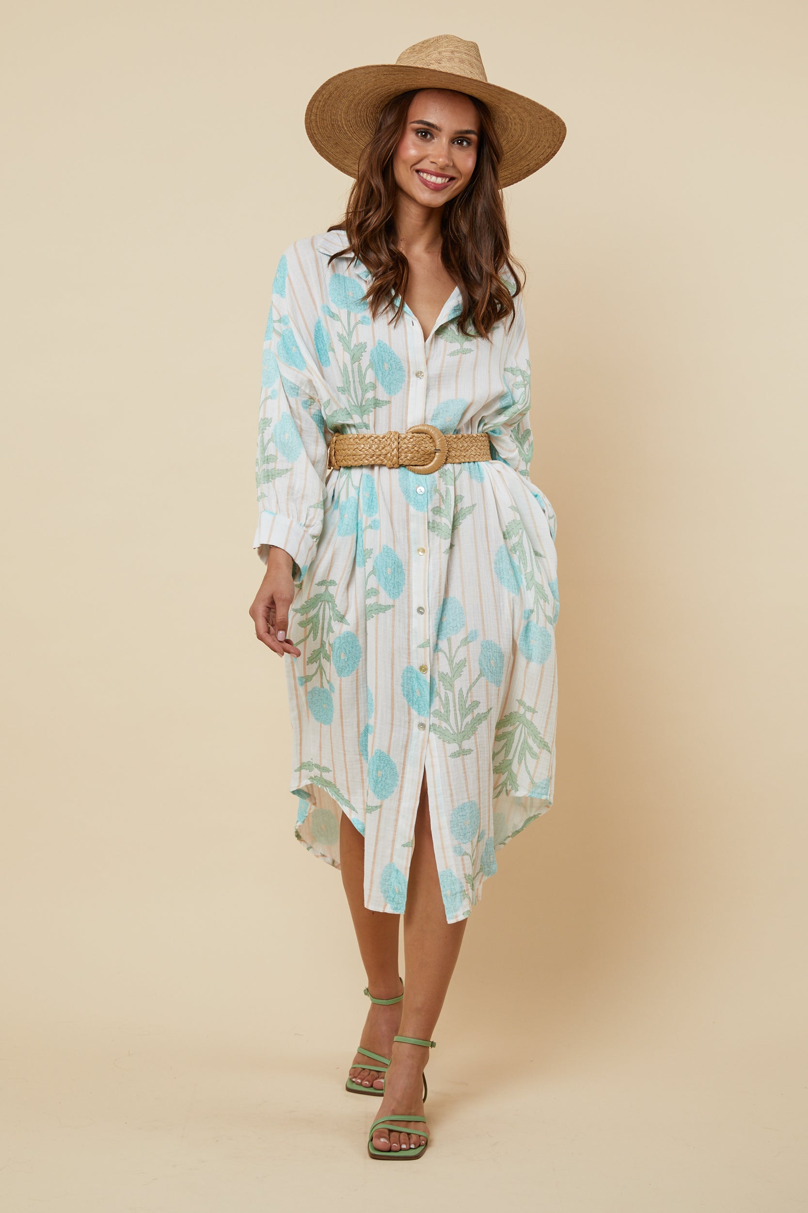 Robe Chemise - Vert