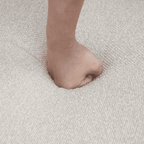 Louison - Sofá cama de 3 plazas con chaise longue - Tela beige