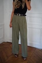 Pantalón recto Achille - Caqui