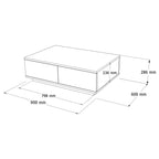 Mesa de Centro Fr14-Aw - Pino Atlántico / Blanco