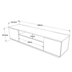 Meubles Tv Fr7-Aa - Pin Atlantique / Anthracite