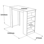 Bar Tables St1-W - White