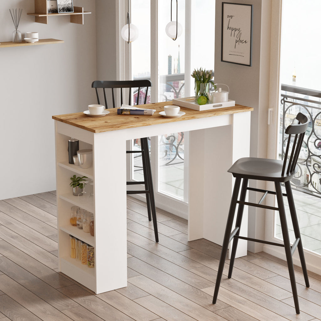 Bar Tables St1-Aw - Atlantic Pine / White