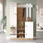 Dd7-Aw Hallway Furniture - Atlantic Pine / White