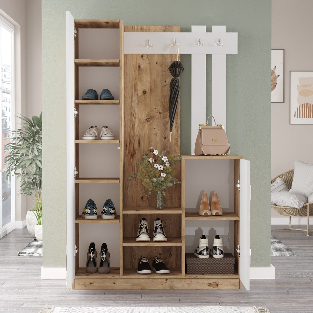 Dd7-Aw Hallway Furniture - Atlantic Pine / White