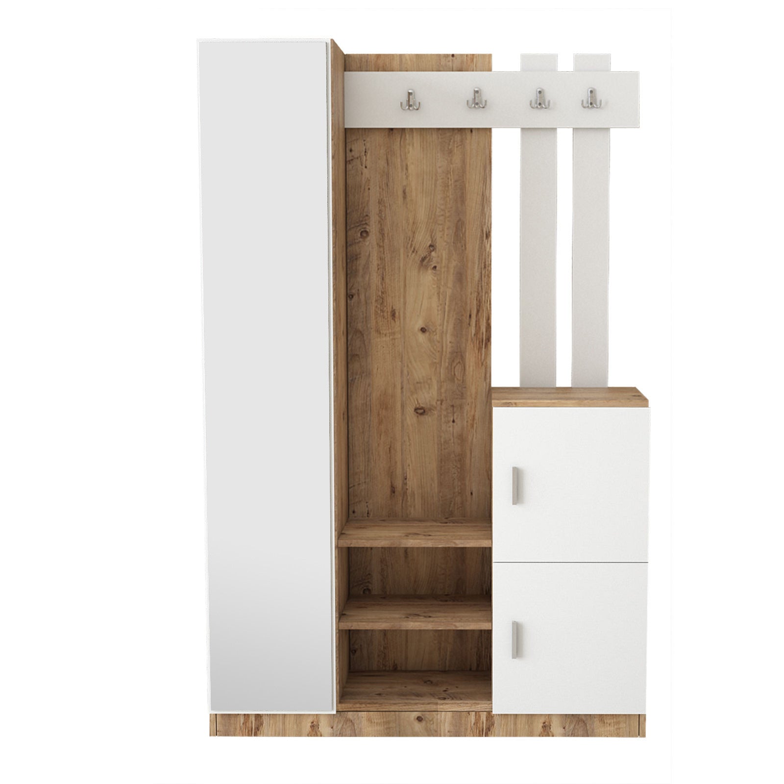Dd7-Aw Hallway Furniture - Atlantic Pine / White