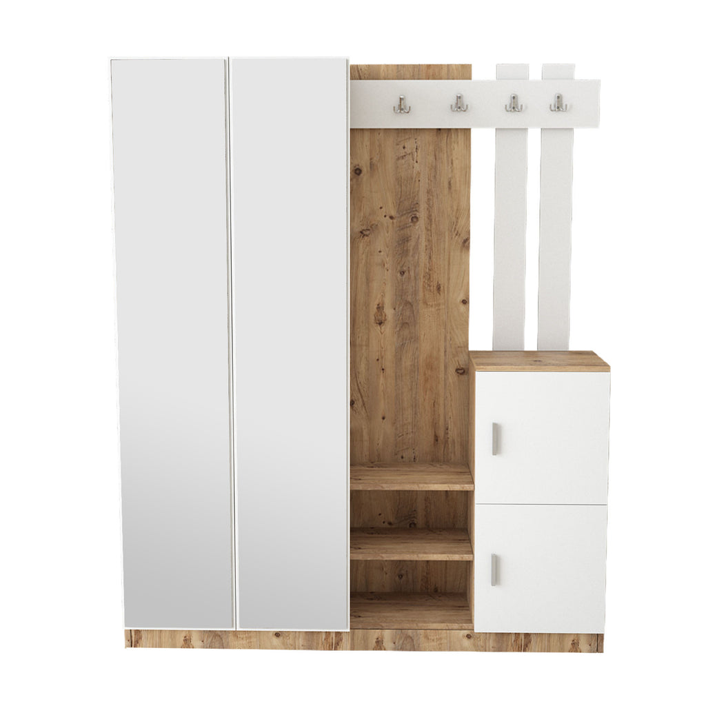 Hallway Unit Dd8-Aw - Atlantic Pine / White