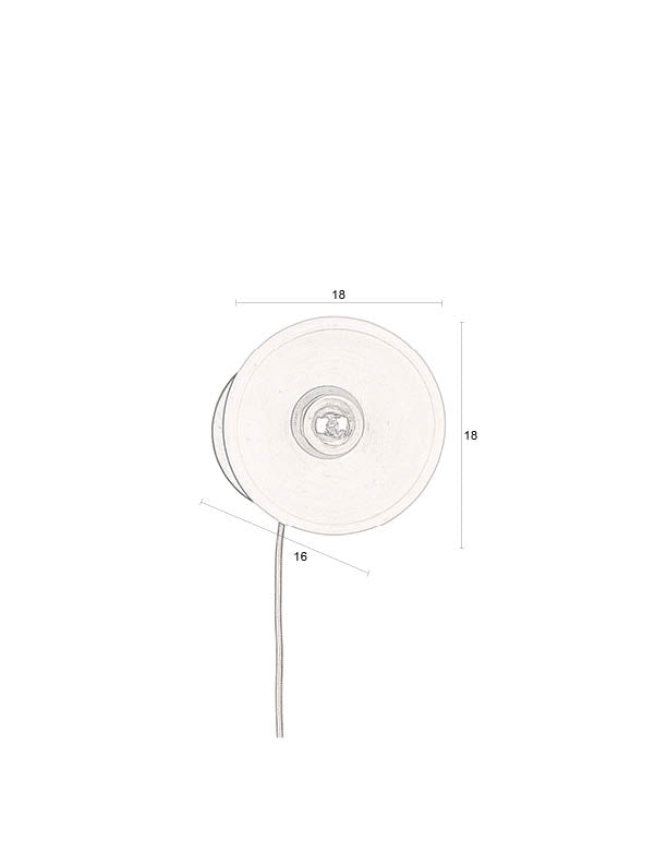Zahra - Wall Lamp - Ceramic - Red