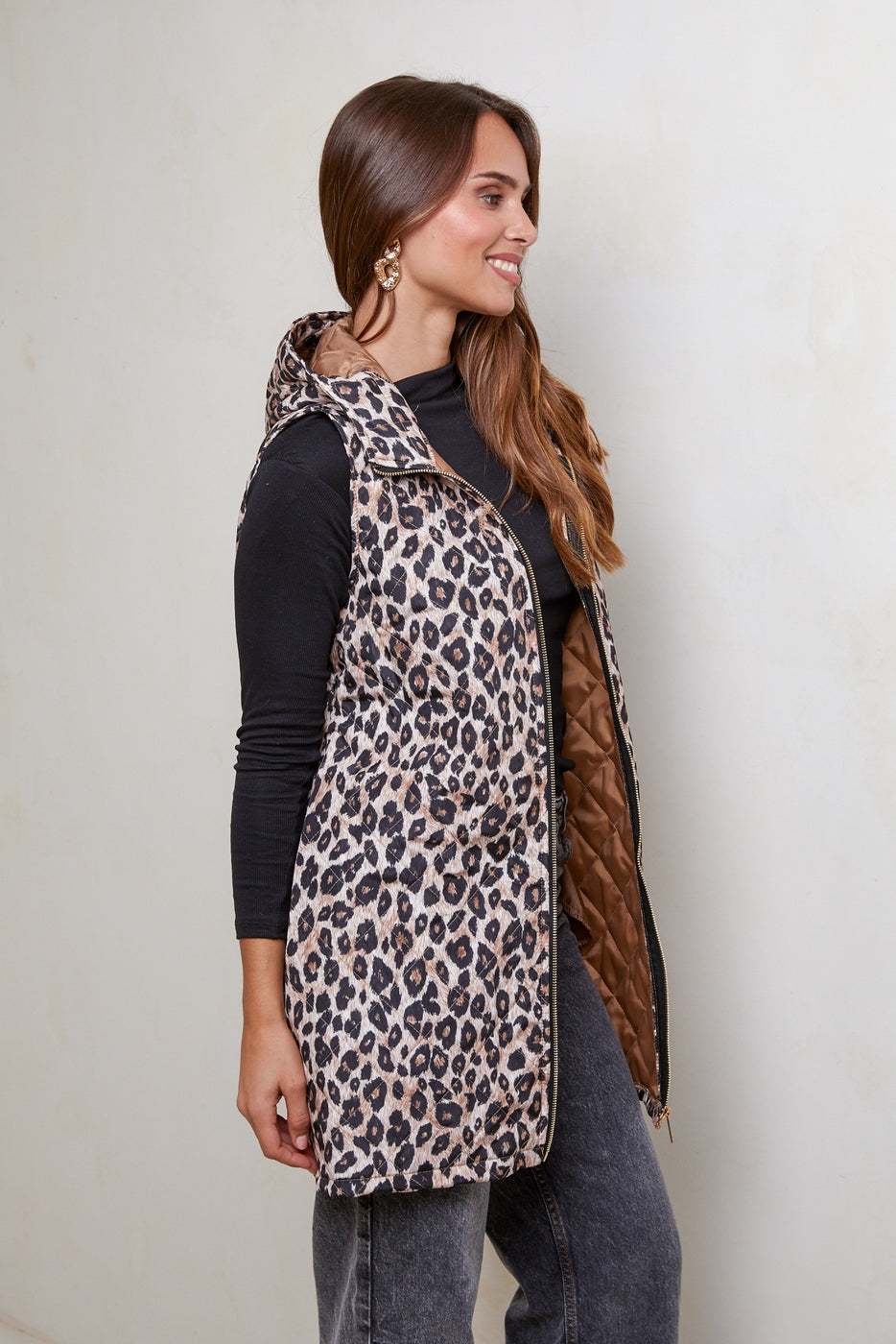 Anorak sin mangas - Camel