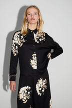 Shirt Print Maxi Beige Flower