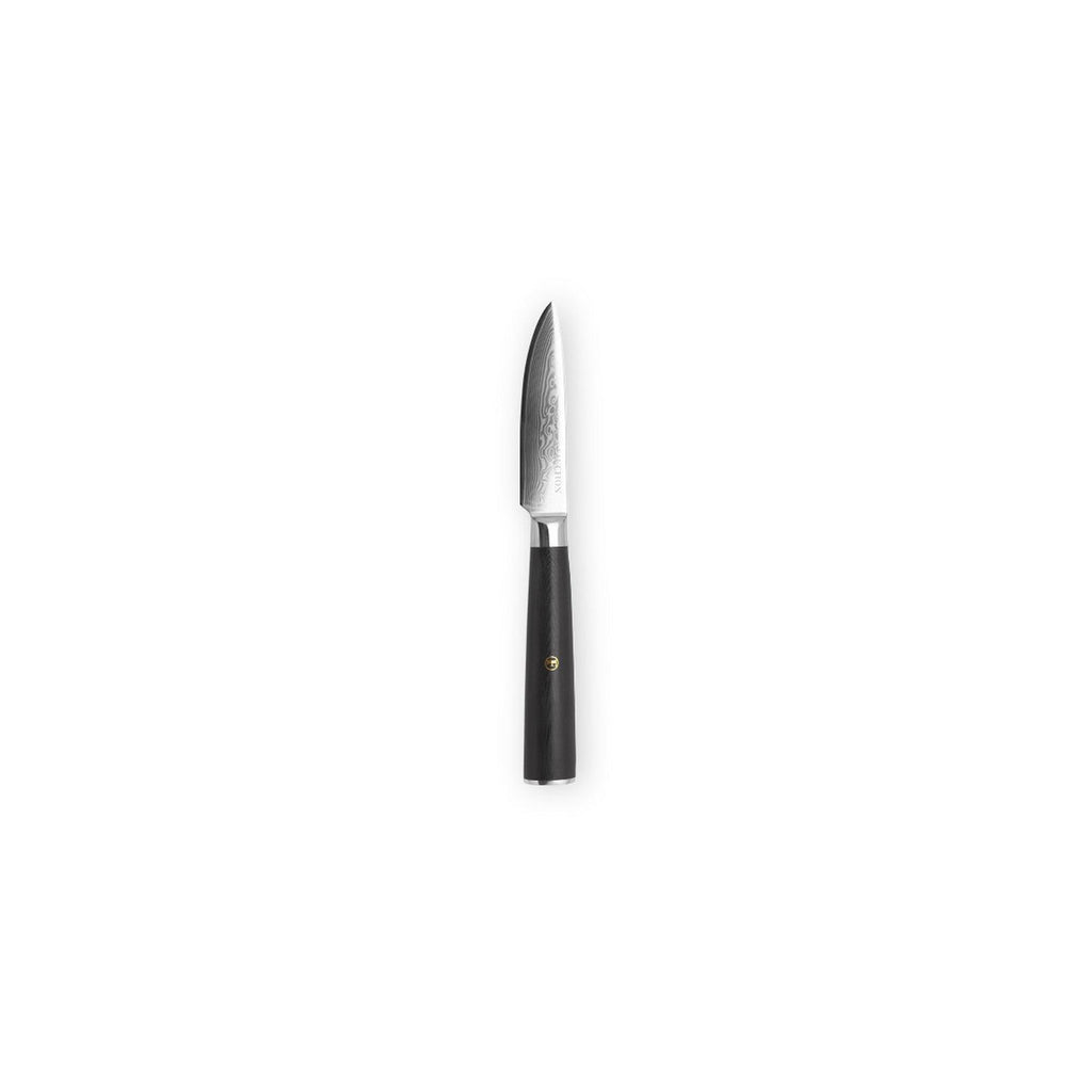 Damasco - Fauchon - Cuchillo para verduras con funda protectora - 20,5 cm - Negro