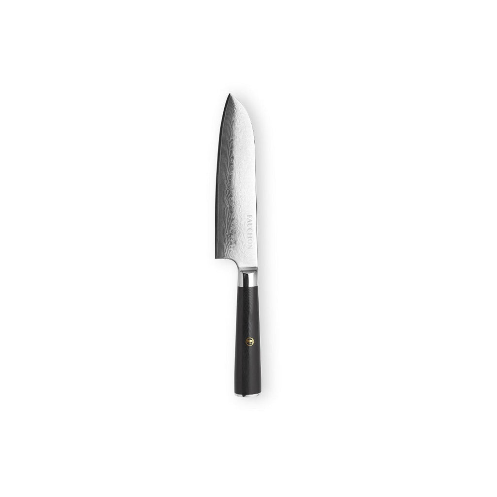 Damas - Fauchon - Couteau Santoku Avec Étui De Protection - Noir