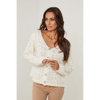 Strickjacke – Ecru