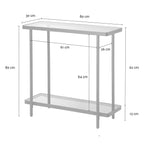 Ora - Console - Smoked Glass