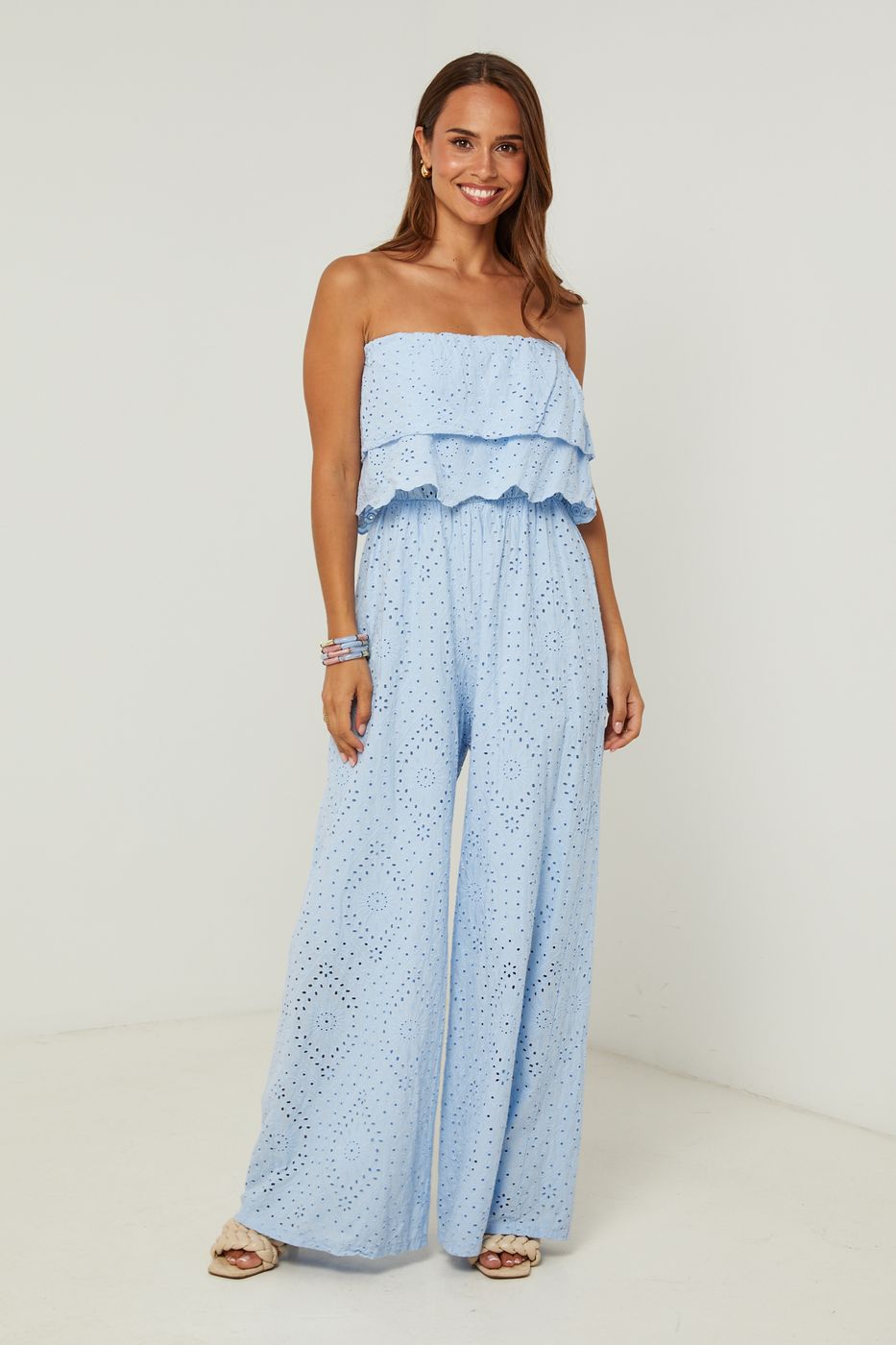 Conjunto de camisa y pantalón corto - Cielo