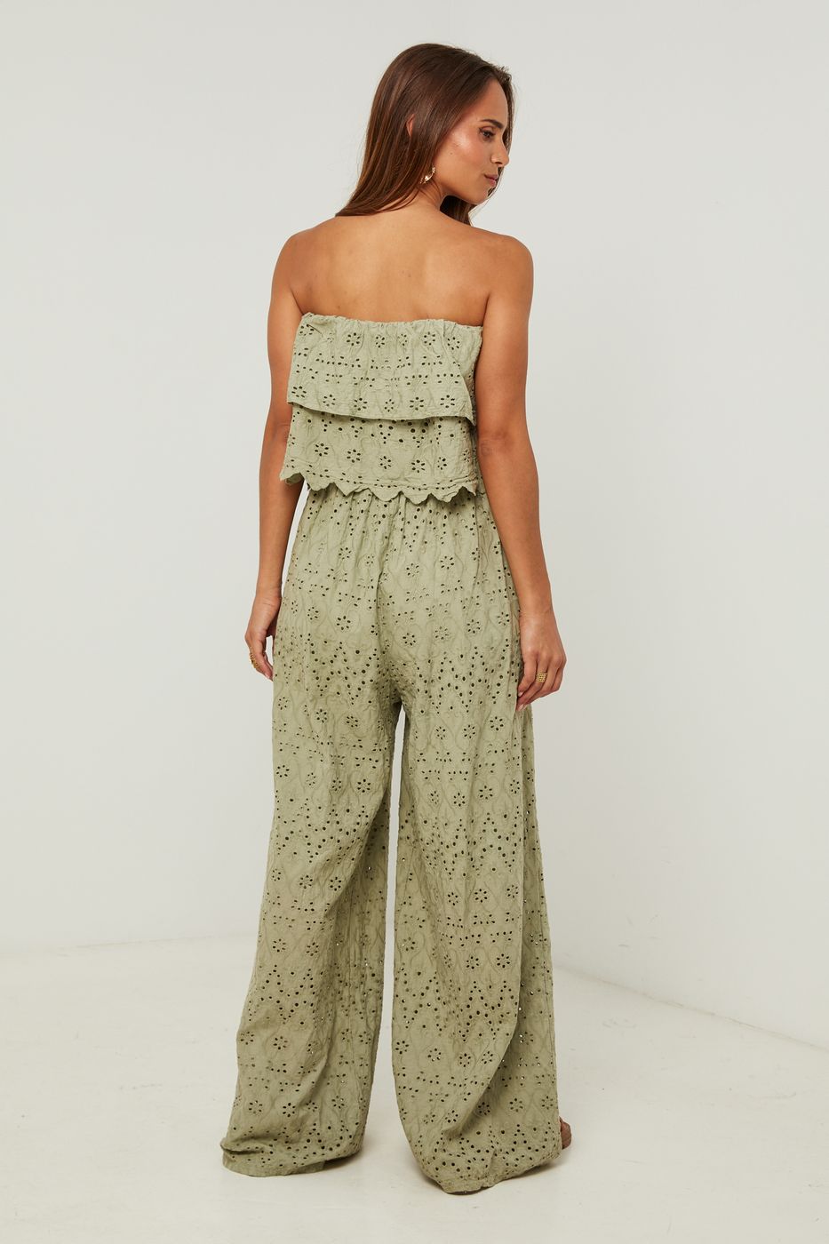 Conjunto de camisa y pantalones cortos - Caqui