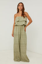 Conjunto de camisa y pantalones cortos - Caqui