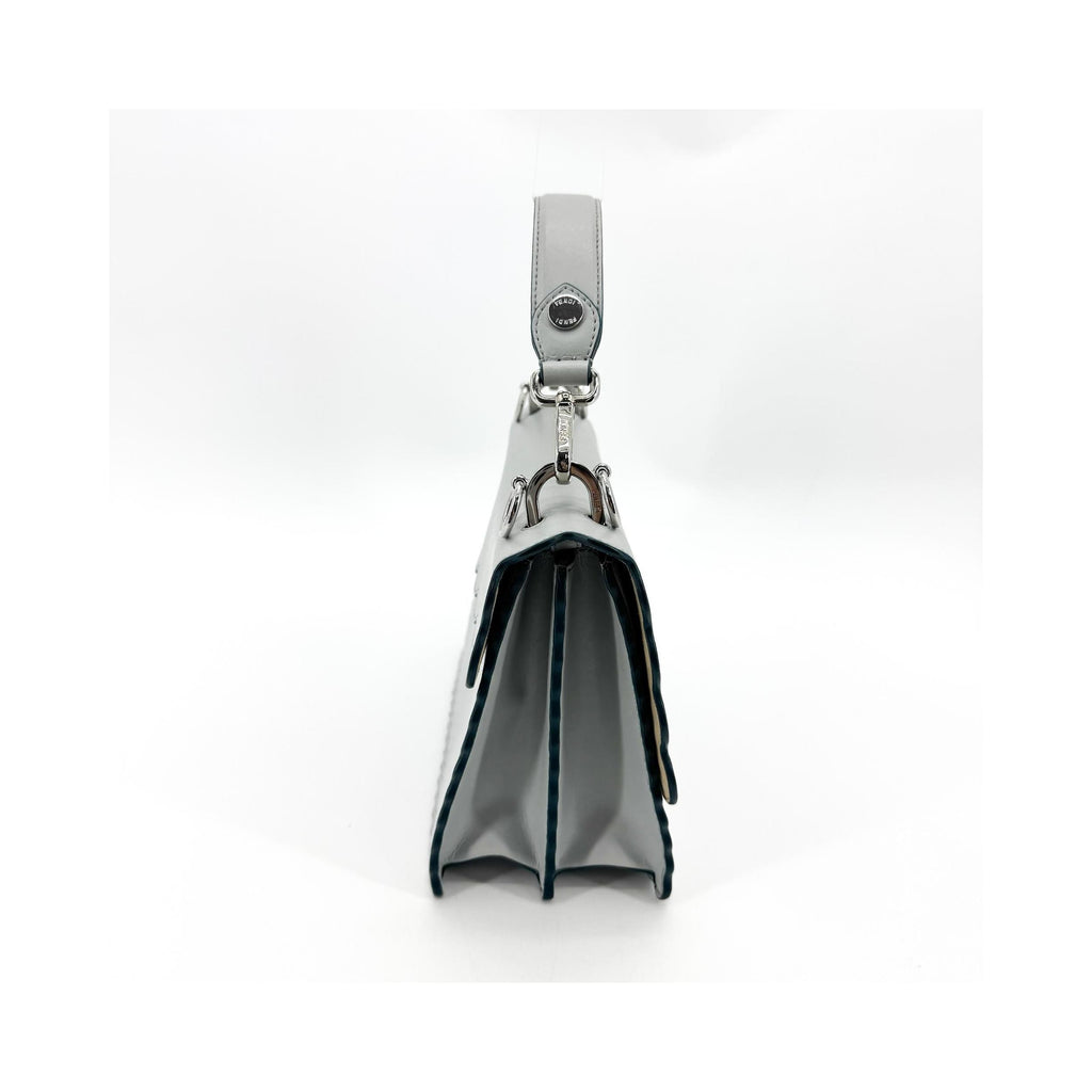 Fendi - Kan I Medium leather handbag - Grey