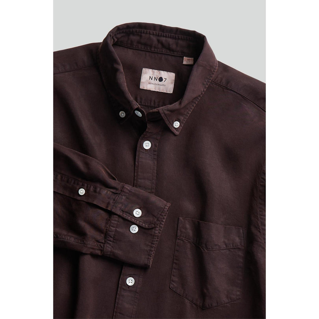 Camisa Manza Slim - Vino Oscuro