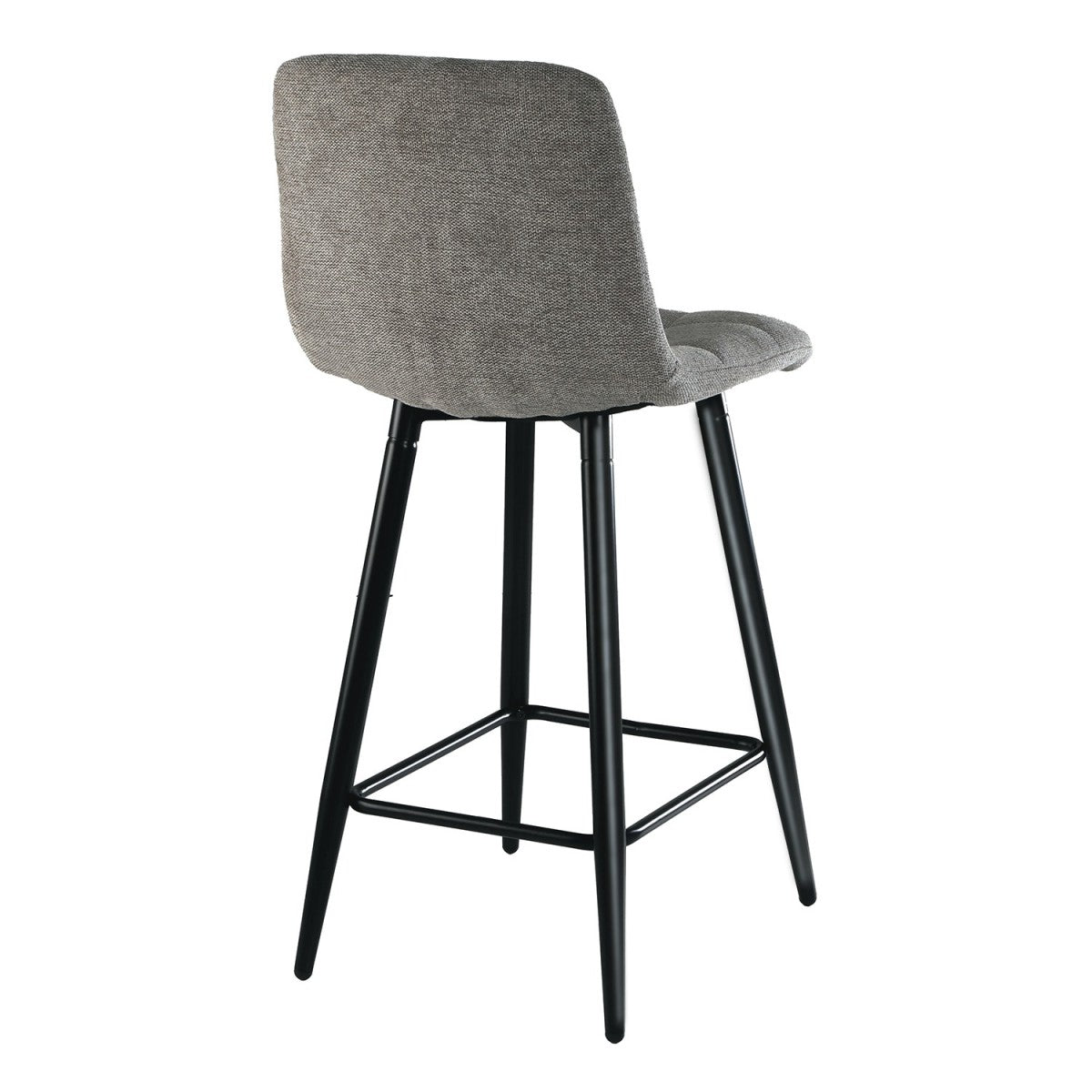 Sia - Set of 2 Padded Stools - Brown Mottled Fabric