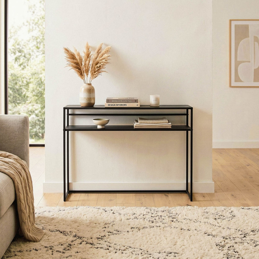 Olli - Console Table - Black Metal