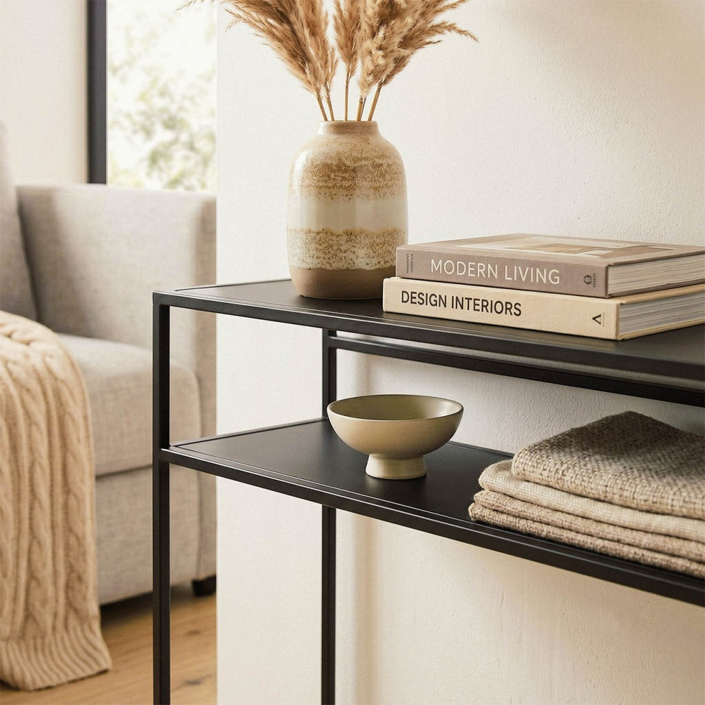 Olli - Console Table - Black Metal