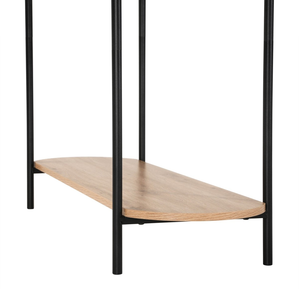 Eklo - Console 3 Niveaux - Bois & Métal Noir