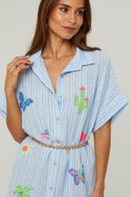 Robe Chemise - Ciel