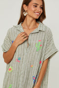 Vestido camisero - Caqui