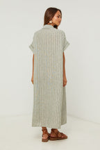 Vestido camisero - Caqui