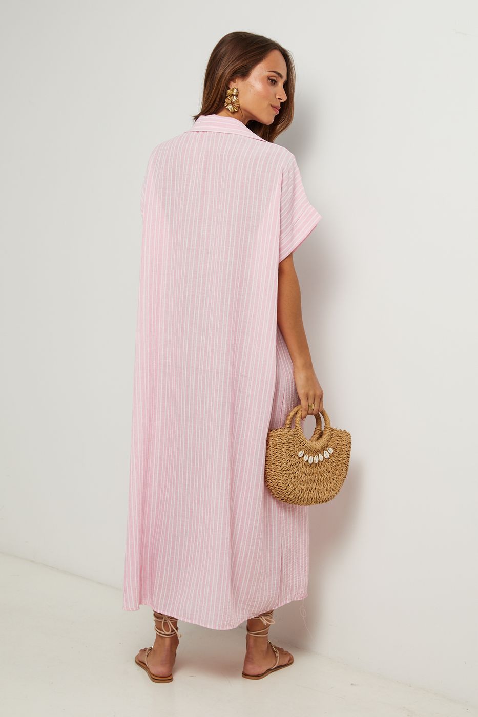 Vestido camisero - Rosa