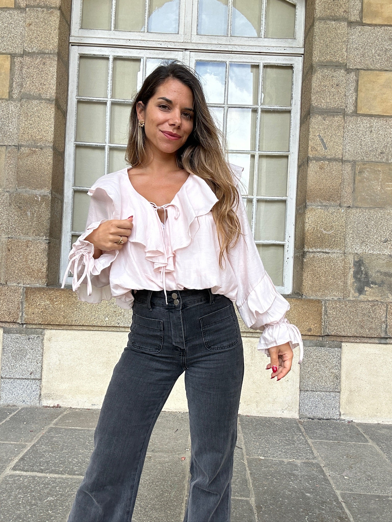Blouse Iris Rose Pâle