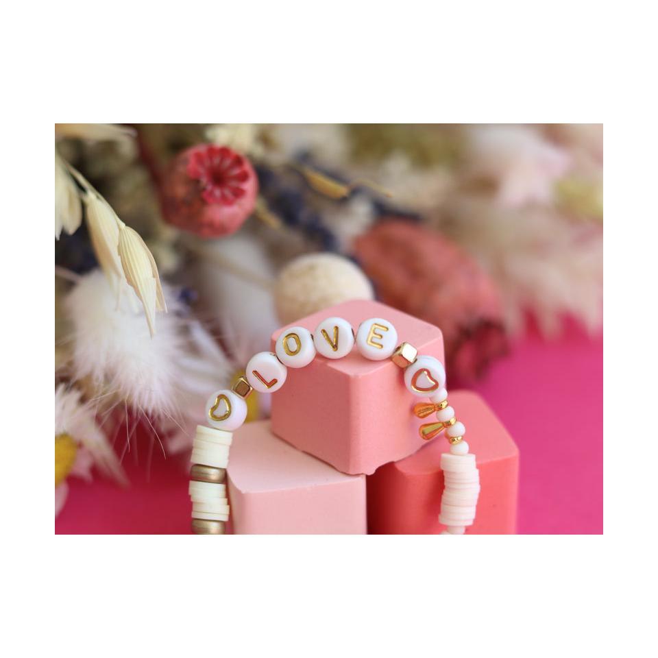 “Love” Letter Beads For Bracelet To Personalize