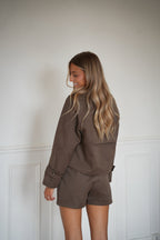 Gabardina Corta Amandine - Chocolate