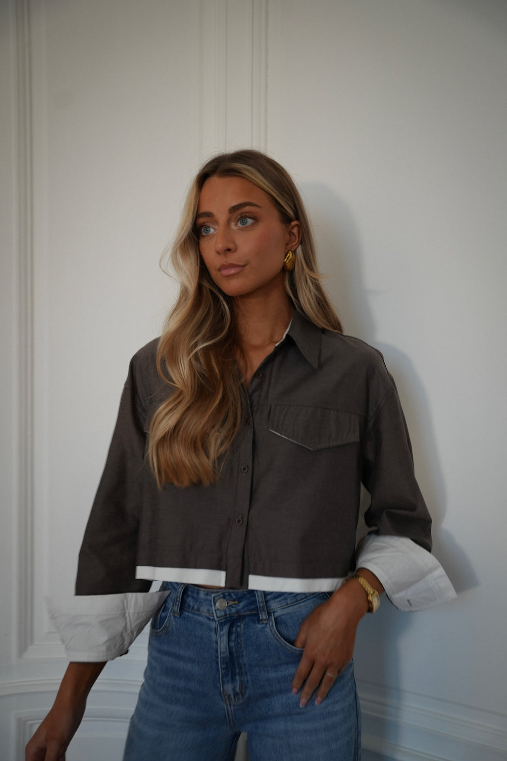 Valencia Taupe - Camisa Corta