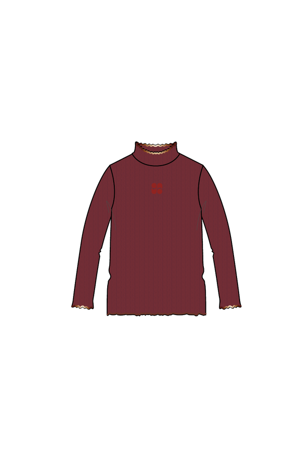 Lola Burgundy Under-Sweater Made In Portugal