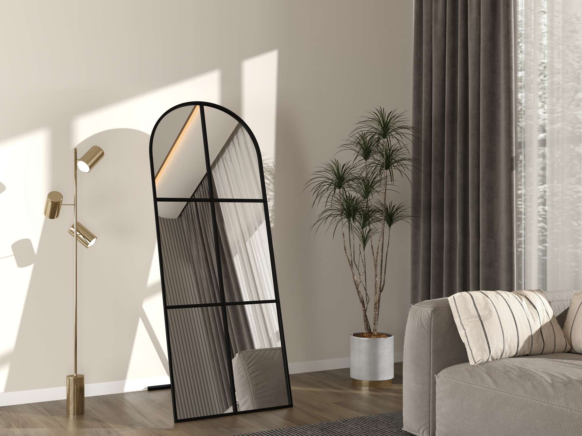 Cheval Mirror Influencer - Black