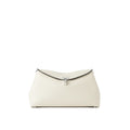Toteme - Pochette T-Lock Leather - Femme - Cream
