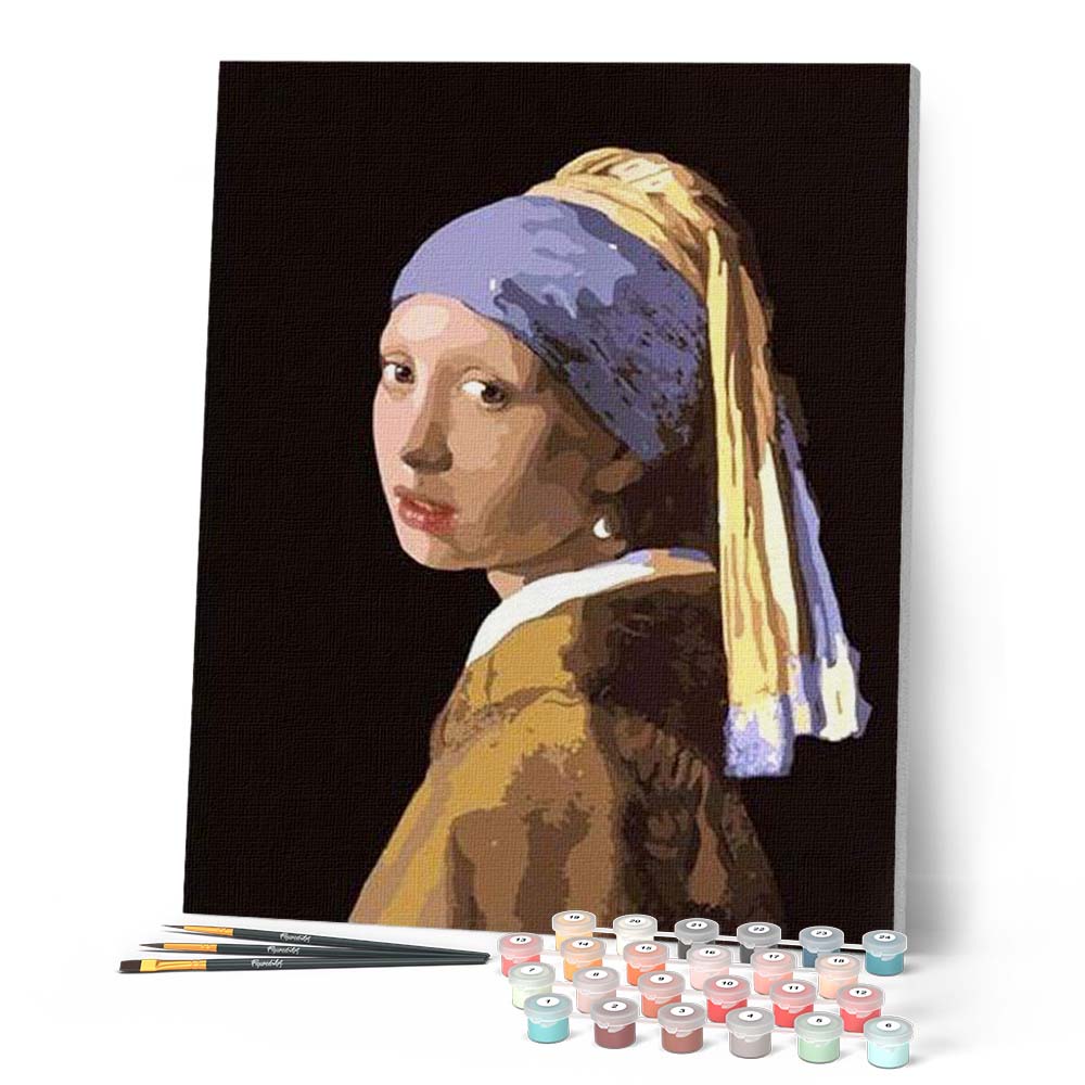 Peinture Par Numéros - Vermeer La Jeune Fille À La Perle