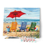 Paint by Numbers - Chairs at the Beach